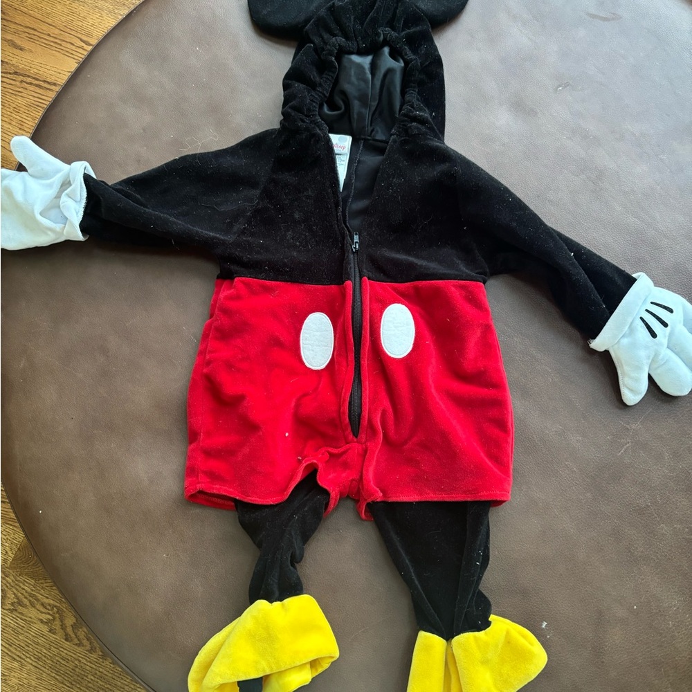 Vintage Disney Mickey Mouse Halloween Costume Size 6-12 Months Baby